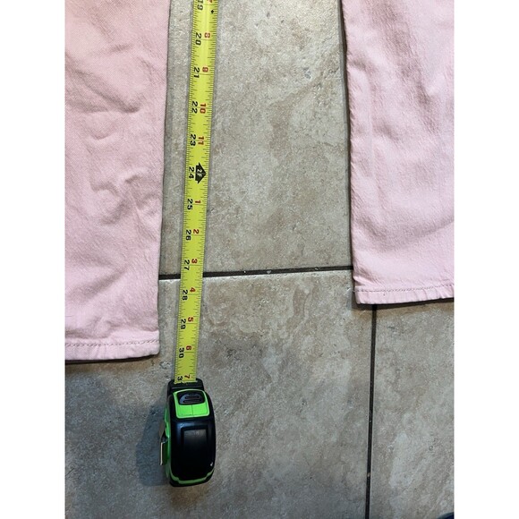 Levis Jeans Mens 33x30 Pink Slim Fit Low Rise Rose Denim Pants Acid Wash Stretch - Picture 5 of 7